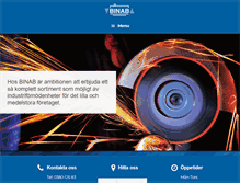 Tablet Screenshot of binab-nassjo.se
